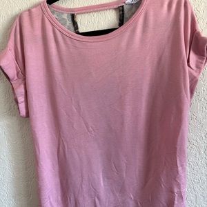 T-shirt with leopard back size S